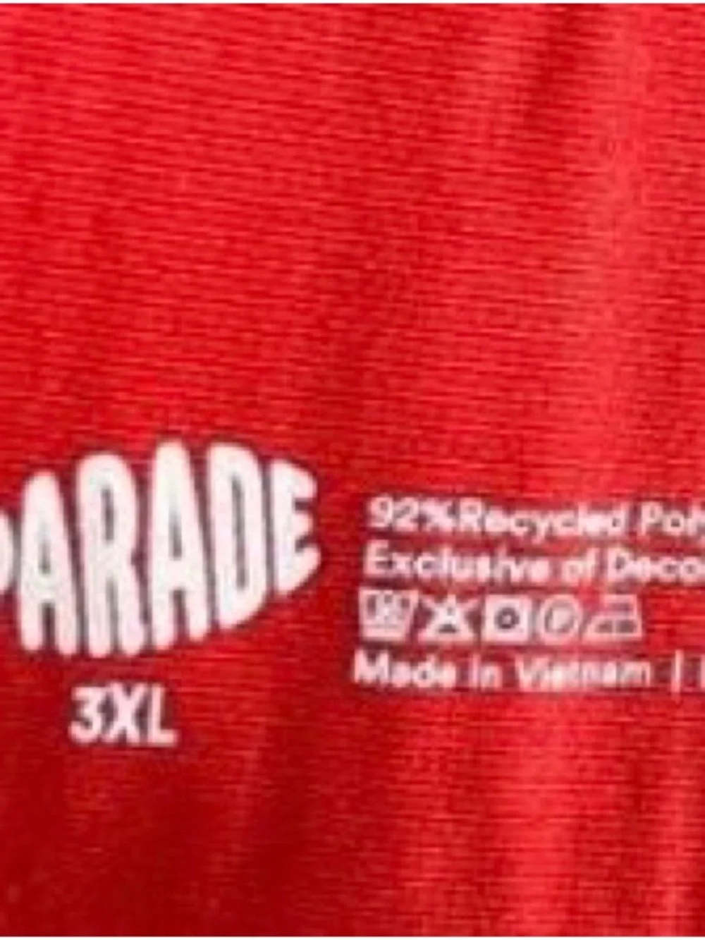 Parade red satin